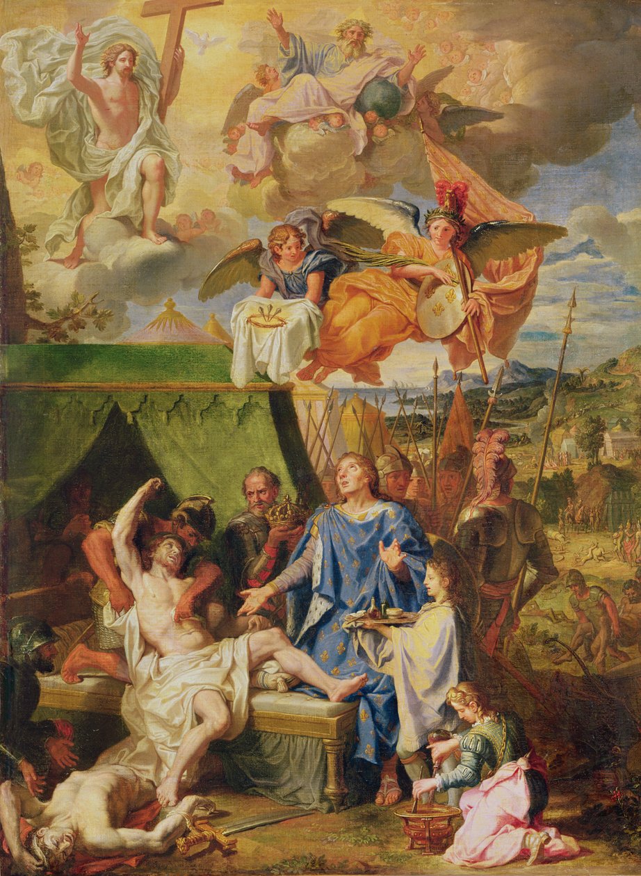 St. Louis Scrofula Hastalarını İyileştiriyor by Louis Licherie de Beuron