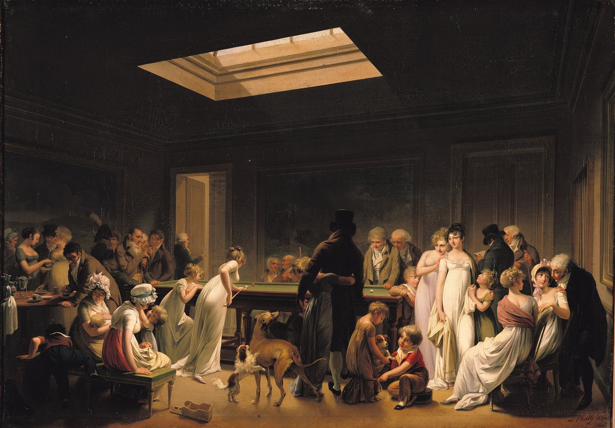 Bilardo Oyunu, 1807 by Louis Leopold Boilly