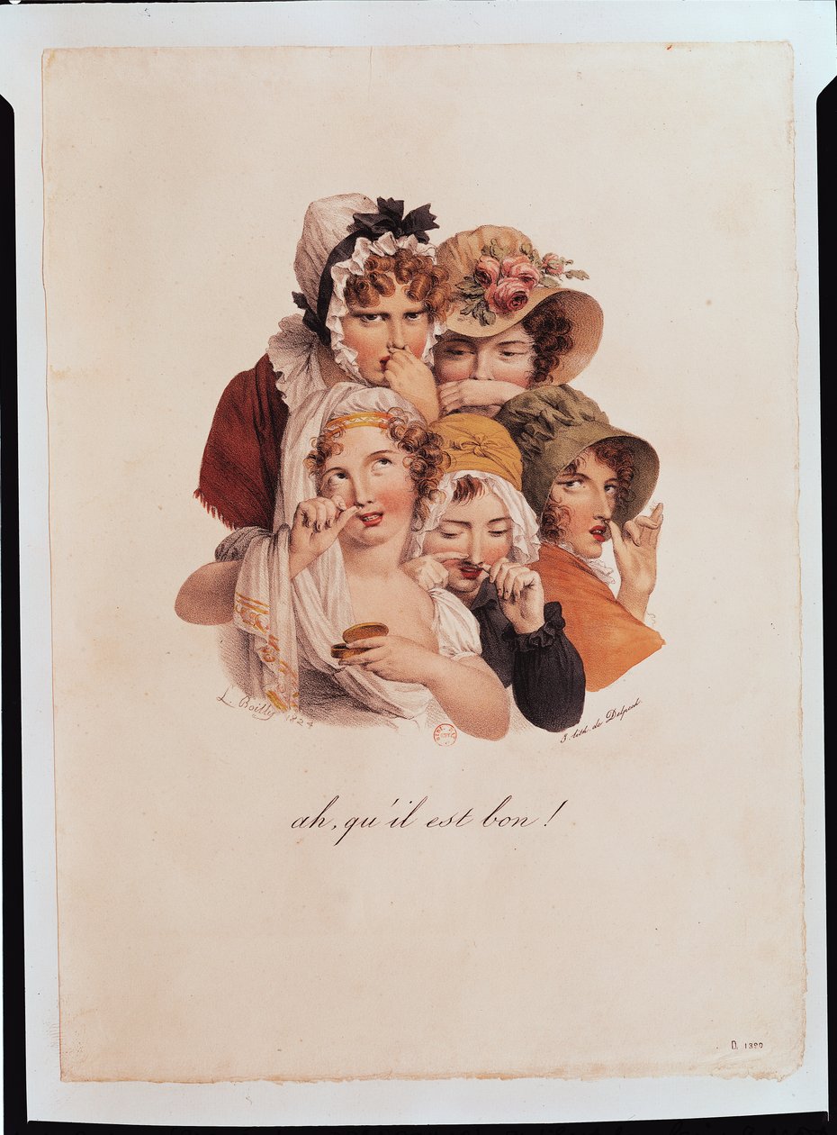Ah! Francois Seraphin Delpech (1778-1825) 1824-25 tarafından oyulmuş Qu