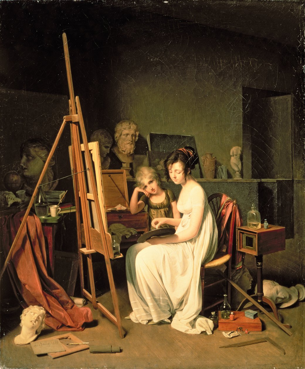 Sanatçının Stüdyosu by Louis Leopold Boilly