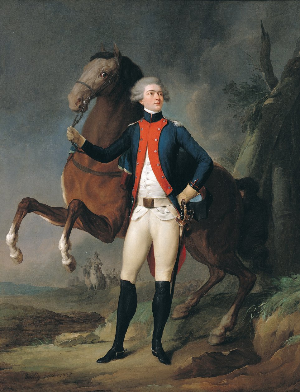 Gilbert Motier (1757-1834) Marki de la Fayette, 1788 by Louis Leopold Boilly