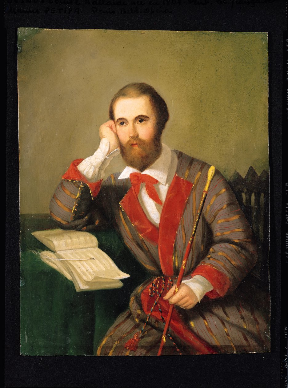 Charles Gounod (1818-93) olduğu tahmin edilen Bir Adamın Portresi (kart üzerinde yağlı boya) by Louis Leopold Boilly