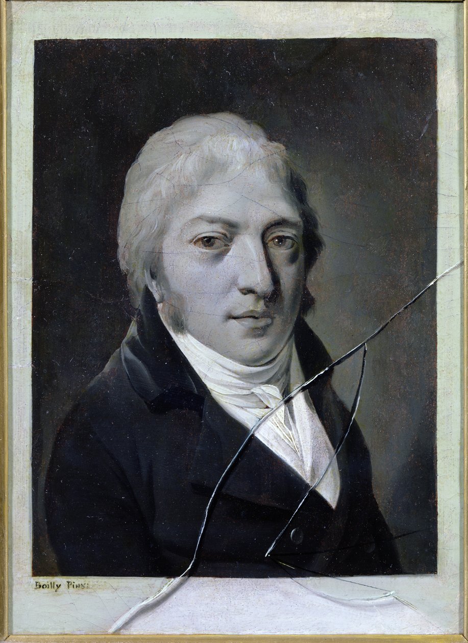 Kırık Camlı Otoportre by Louis Leopold Boilly