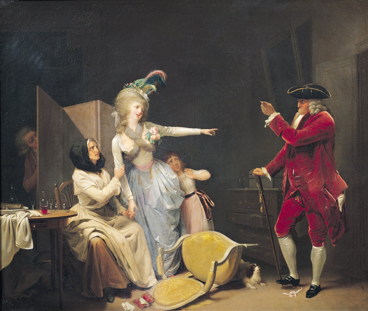 Kıskanç Yaşlı Adam, 1791 by Louis Leopold Boilly