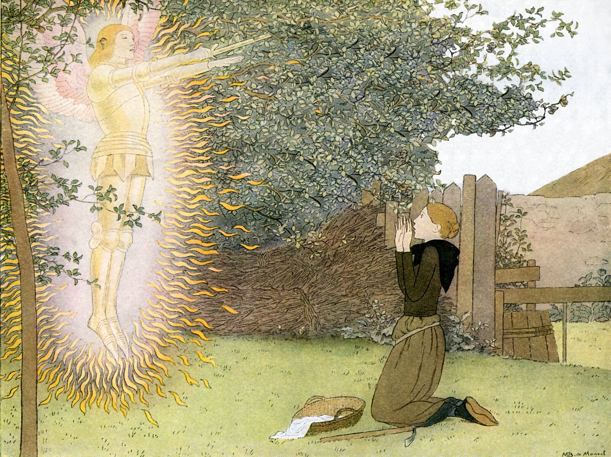 Archangel Michael appears to Joan of Arc by Louis Maurice Boutet de Monvel