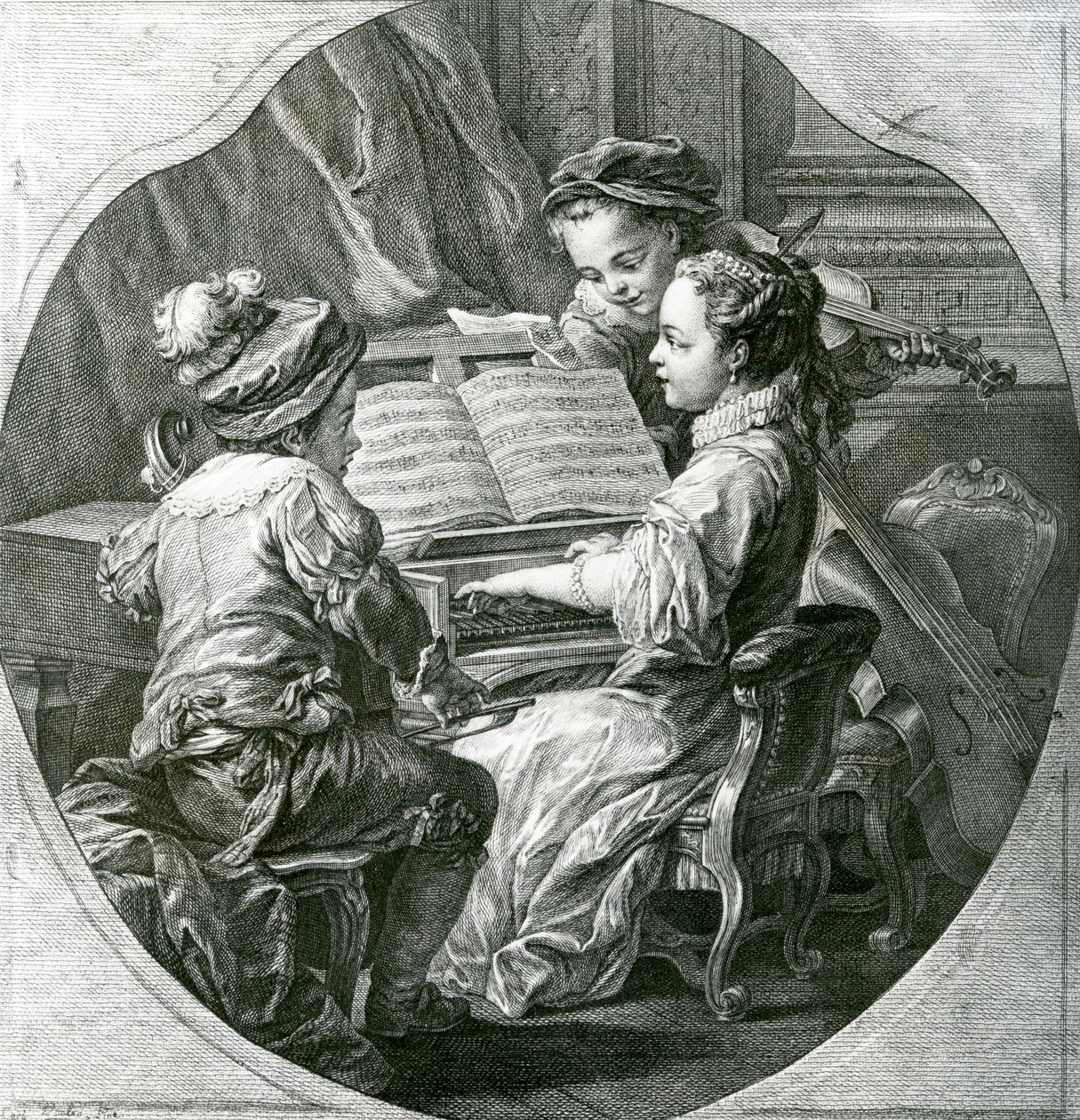 Bir Müzik Alegorisi, La Musique, 1756 by Louis Michel van Loo