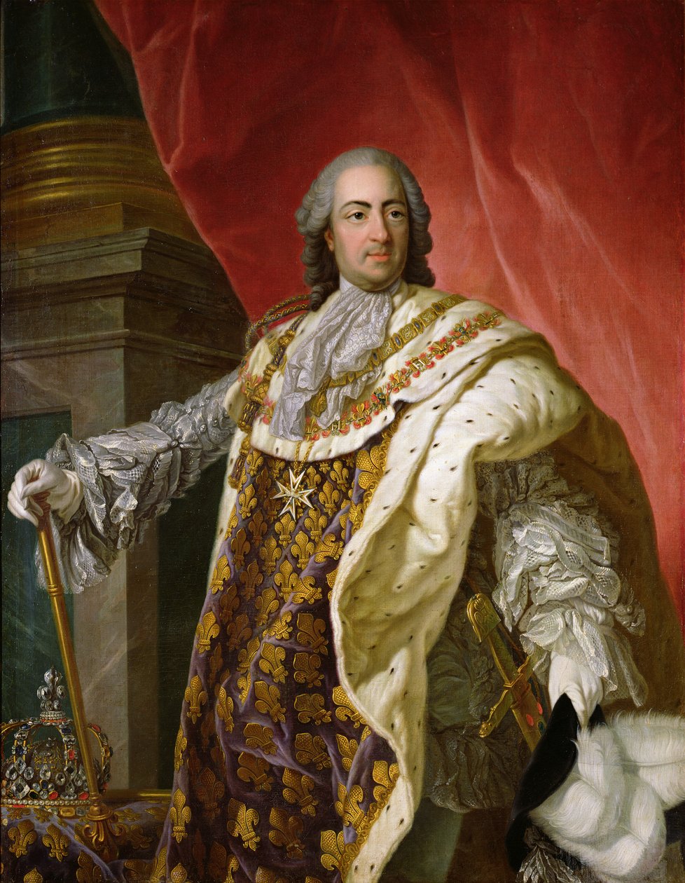 Louis XV (1710-74) by Louis Michel van Loo