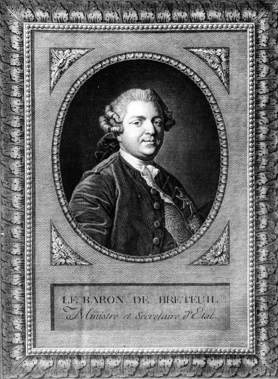 Louis Auguste le Tonnelier (1730-1807), Breteuil Baronu portresi by Louis Michel van Loo