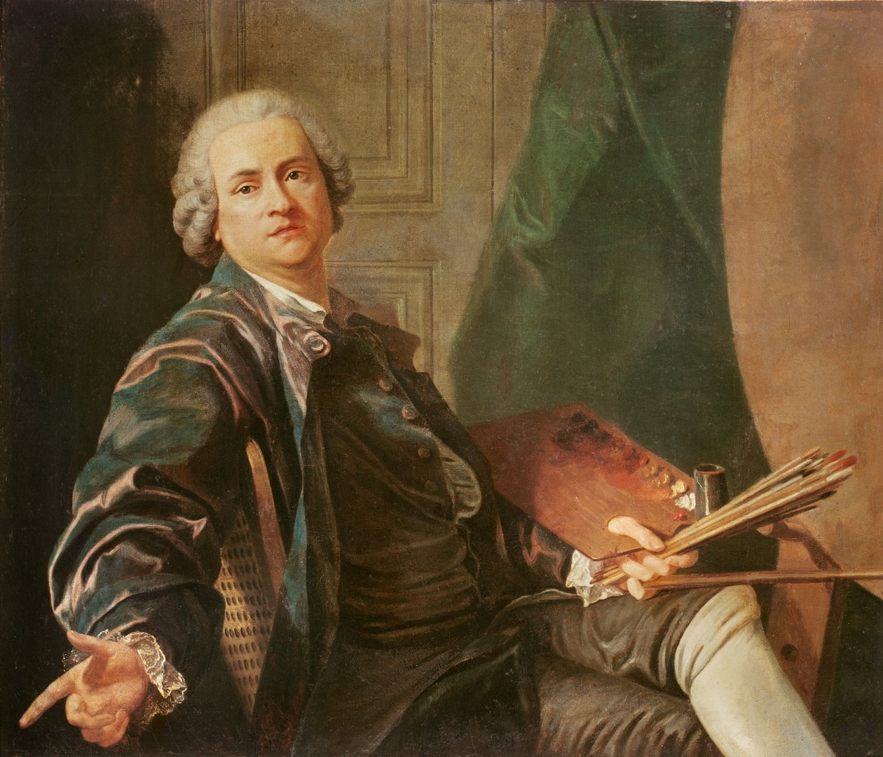 Self Portrait  by Louis Michel van Loo