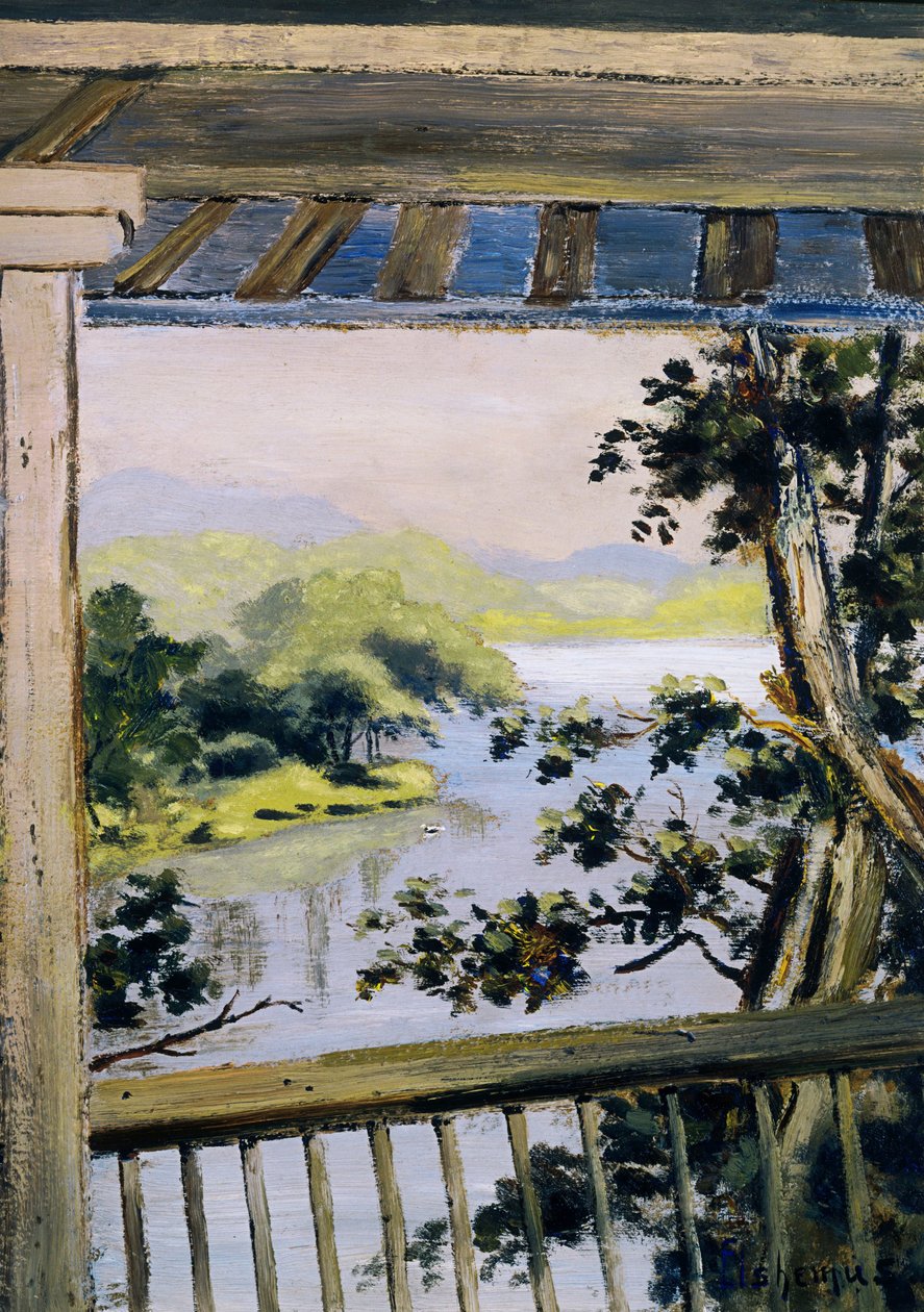 Balkon, Delaware Su Boşluğu by Louis Michel Eilshemius