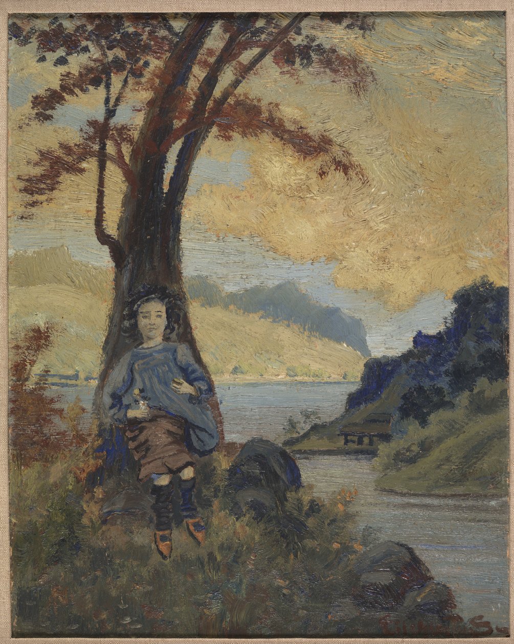 İtalyan Kız, c.1913 by Louis Michel Eilshemius