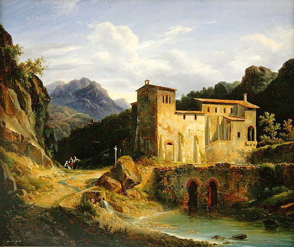 ಒಂದು ಮಠದ ನೋಟ, 1827 ಟರ್ಕ್ by Louis Montvignier