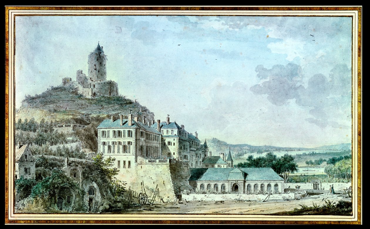 La Roche-Guyon Şatosu by Louis Nicolas de Lespinasse