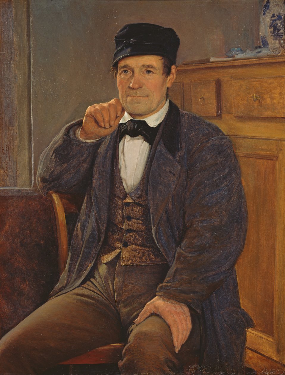 Sanatçının babasının portresi by Louis Pion