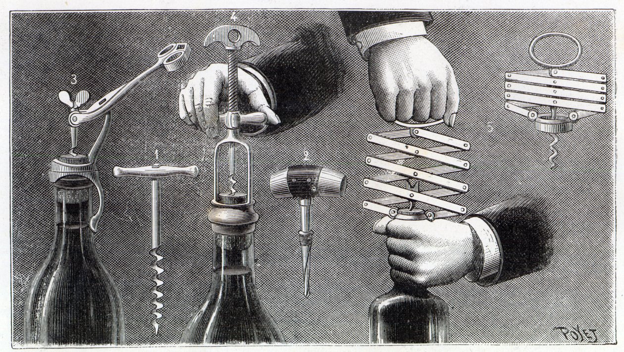 ವಿವಿಧ ರೀತಿಯ ಕಾರ್ಕ್ಸ್ಕ್ರೂ, 1893 ಟರ್ಕ್ by Louis Poyet