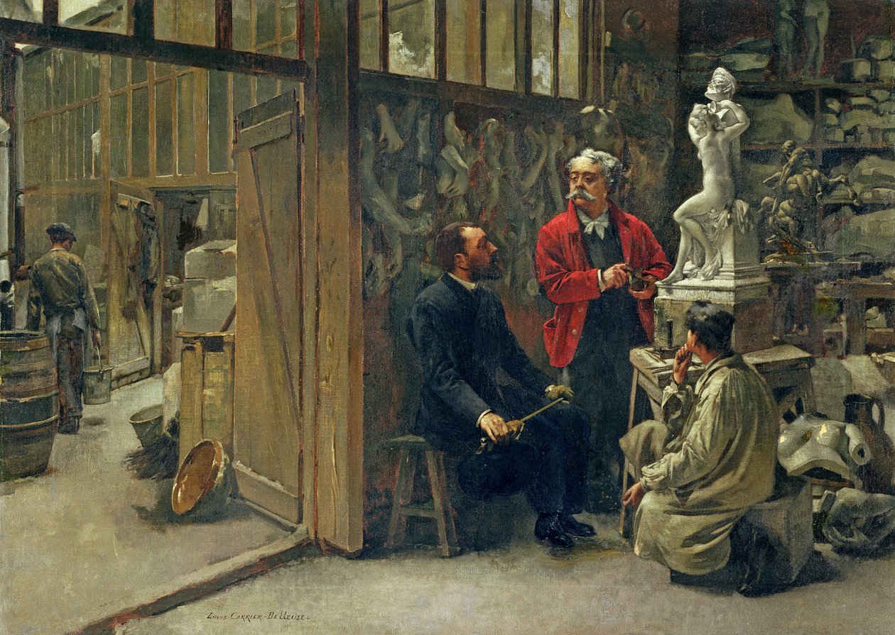 Heykeltıraşlar Stüdyosu, 1870 dolayları by Louis Robert Carrier Belleuse