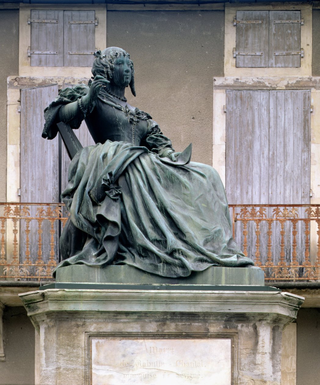 Markiz de Sevigne (1626-1696) 1857-59 (bronz) by Louis Rochet