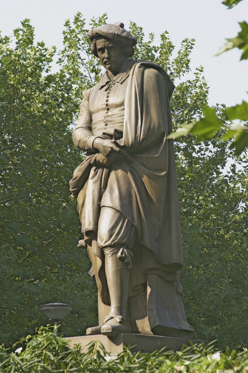 Rembrandt Van Rijn Heykeli (1606-69) 1852 (bronz) by Louis Royer