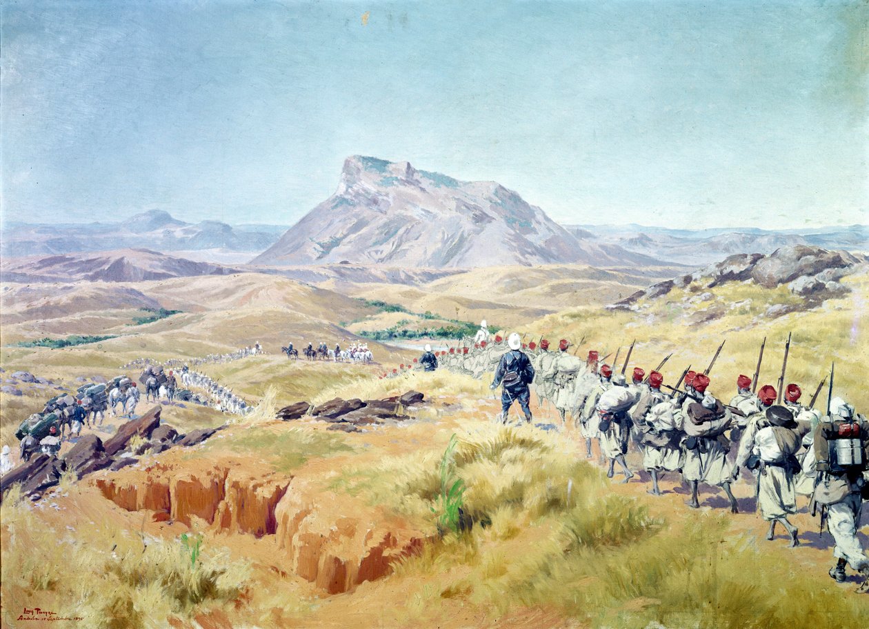 The Taking of Andriba Peak, Madagascar, 15th september 1895  by Louis Tinayre
