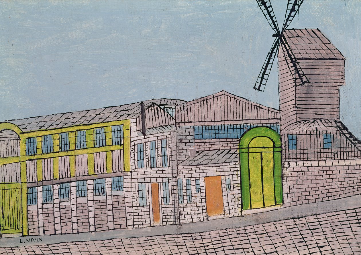 Moulin de la Galette, 1926 by Louis Vivin