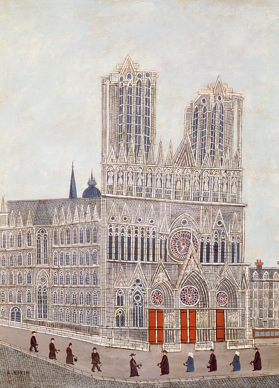 Reims Katedrali, c.1923 by Louis Vivin