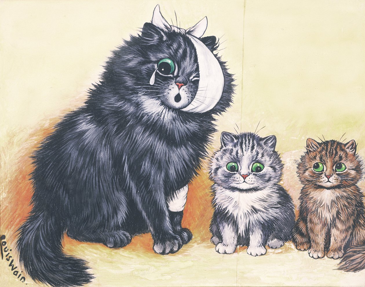 Kedi-astrophe! by Louis Wain