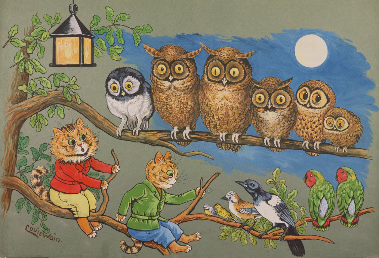 Ayışığı Sonatı, c.1900-10 by Louis Wain