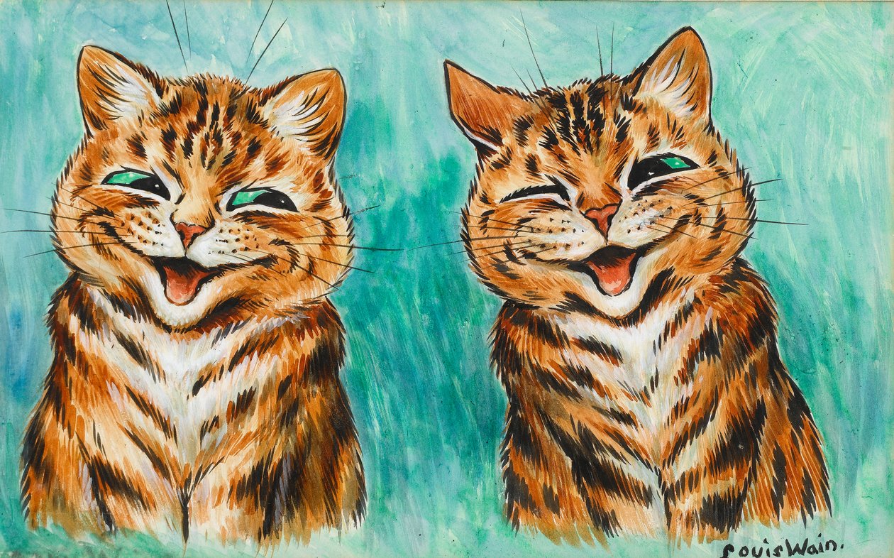 Mutabakat (kağıt üzerinde wc) by Louis Wain