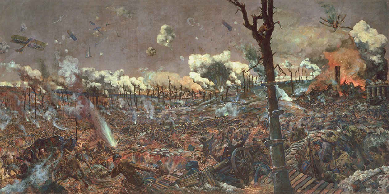 Courcelette Savaşı, 1918 by Louis Weirter