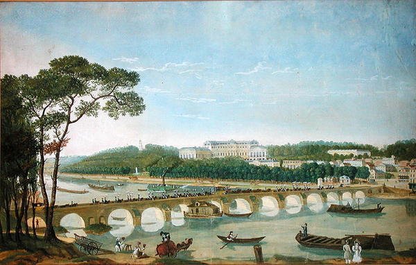 1830 ರ ಮೇ 1830 (ಕಾಗದದ ಮೇಲೆ wc & ಗೌಚೆ) ಚಟೌ ಡೆ ಸೇಂಟ್-ಕ್ಲೌಡ್‌ಗೆ ನೇಪಲ್ಸ್‌ನ ರಾಜ ಮತ್ತು ರಾಣಿಯ ಭೇಟಿ by Louis Ducis