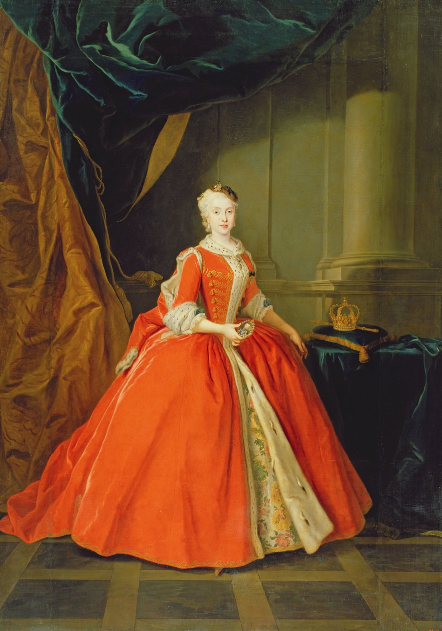 Saksonya Maria Amalia (1724-60) İspanya Kraliçesi by Louis de Silvestre