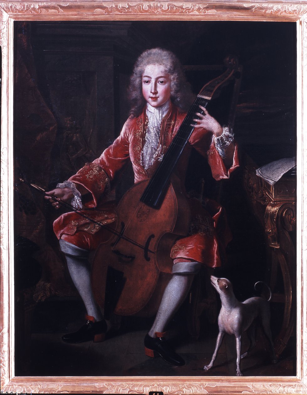 Maximilien-Emmanuel'in portresi, Chevalier de Bavière (1695-1747), Maximilian II Emanuel'in oğlu, Bavyera Seçmeni ve metresi Agnes Le Louchier by Louis de Silvestre