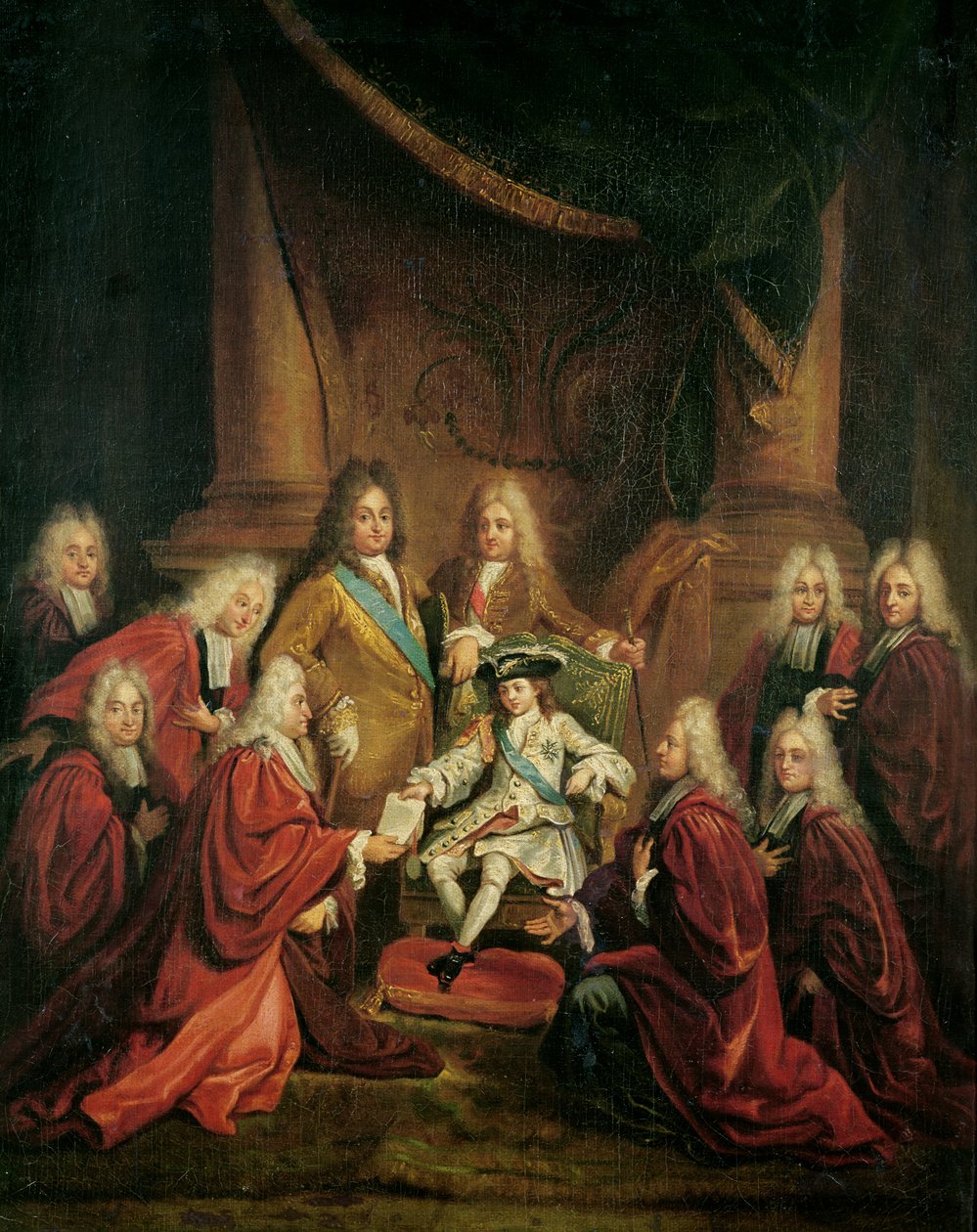 Louis XV (1710-74) Granting Patents of Nobility to the Municipal Body of Paris  by Louis de, the Younger Boulogne