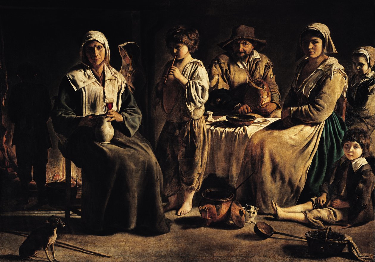 İç Mekanda Köylü Ailesi, c.1643 by Louis le Nain