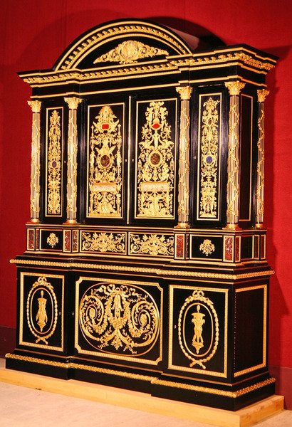 ಬುಕ್ಕೇಸ್, 1867 (ಮರ ಮತ್ತು ಗಿಲ್ಟ್) ಟರ್ಕ್ by Louis Auguste Alfred Beurdeley