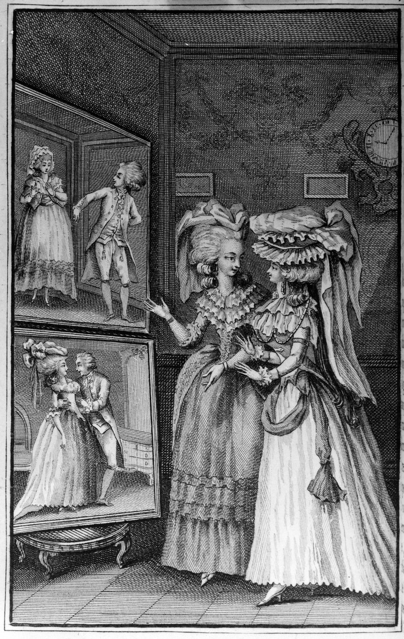 Nicolas Edme Restif de La Bretonne “Les Parisiennes”” kitabı için Louis Binet (1744-1800) veya Modern Moors