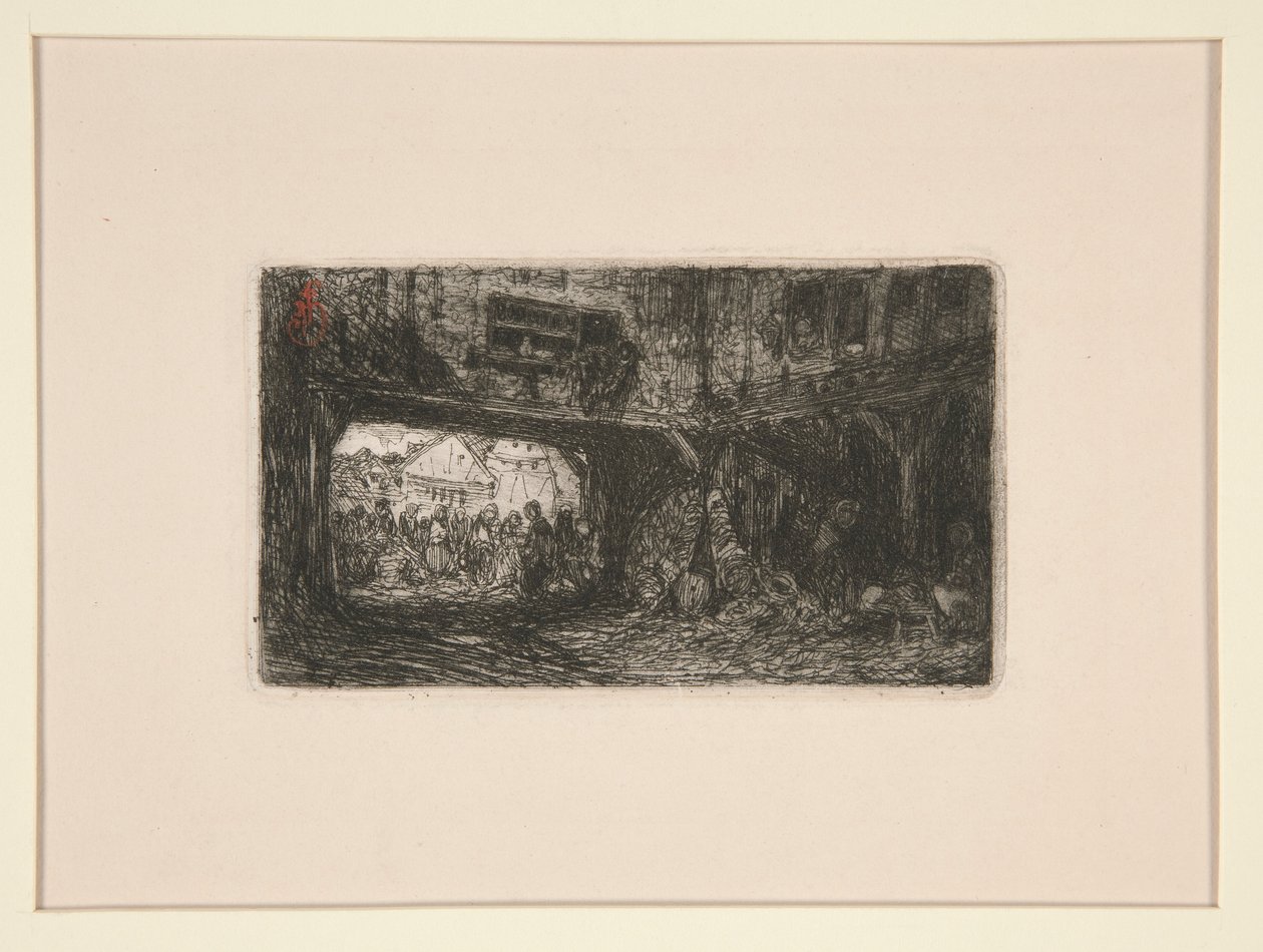 Geçitli Avlu by Louis Adolphe Hervier