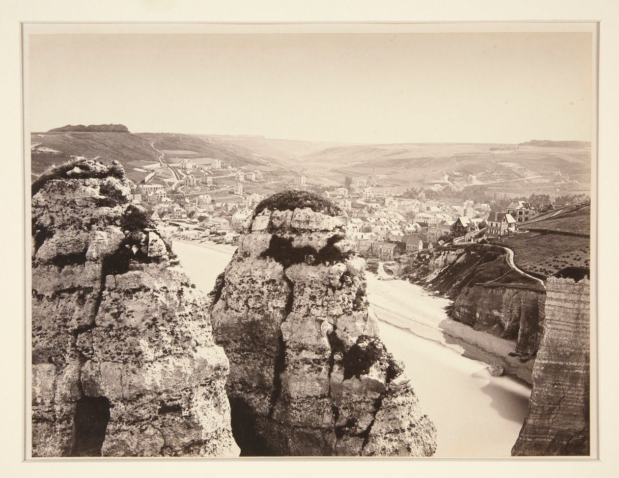 etretat by Louis Alphonse Davanne