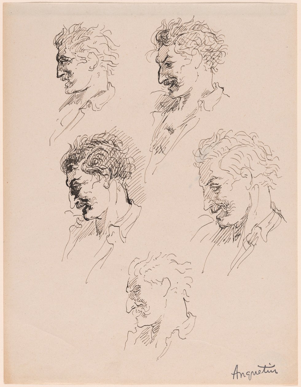 Kafa Çalışmaları by Louis Anquetin