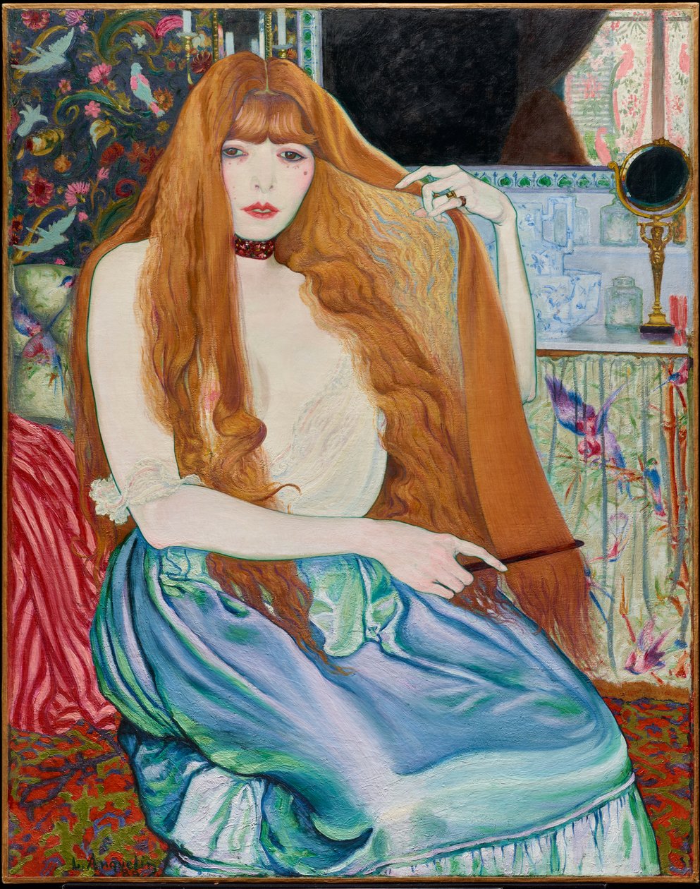 Kadın tuvaletinde by Louis Anquetin