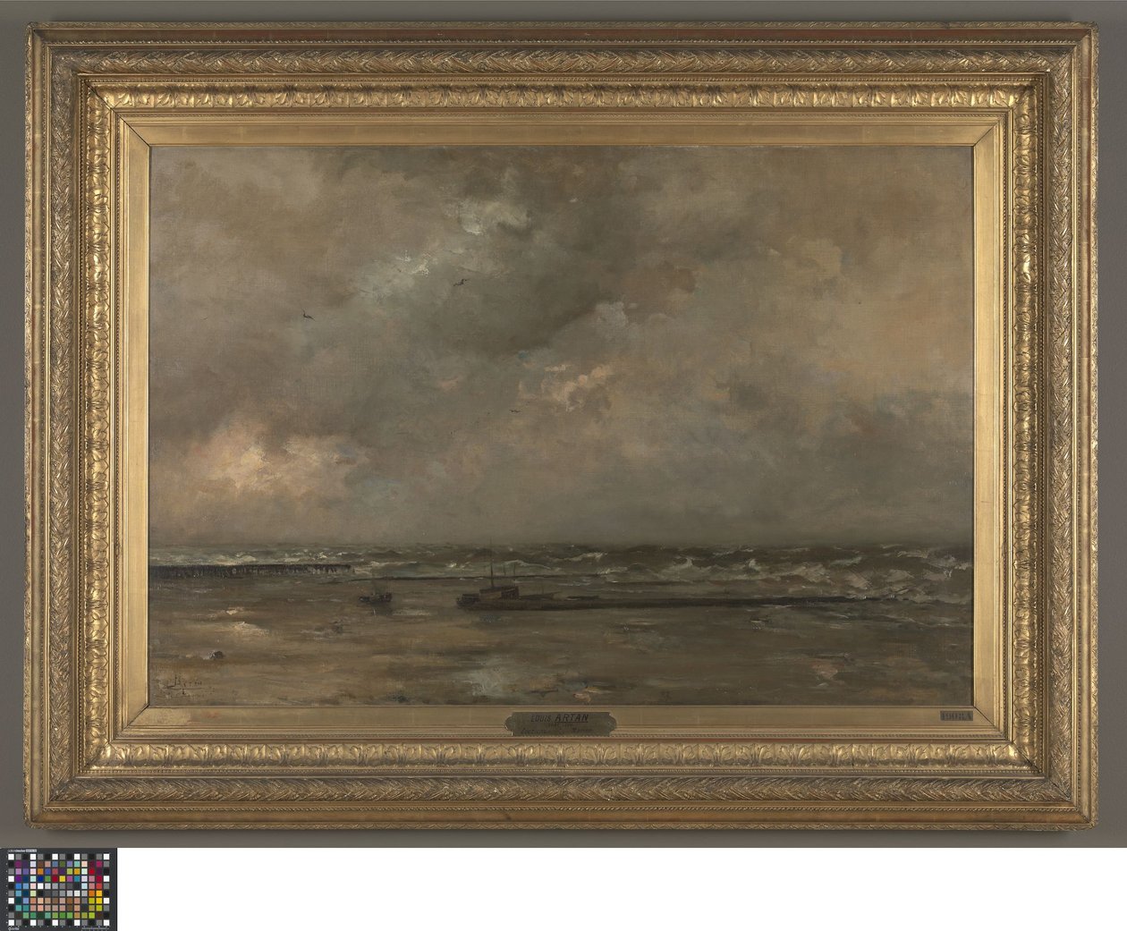 De Panne'de deniz manzarası by Louis Artan de Saint Martin