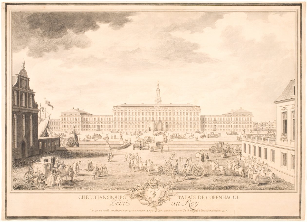 Kopenhag Sarayı Christiansburg by Louis Auguste Le Clerc