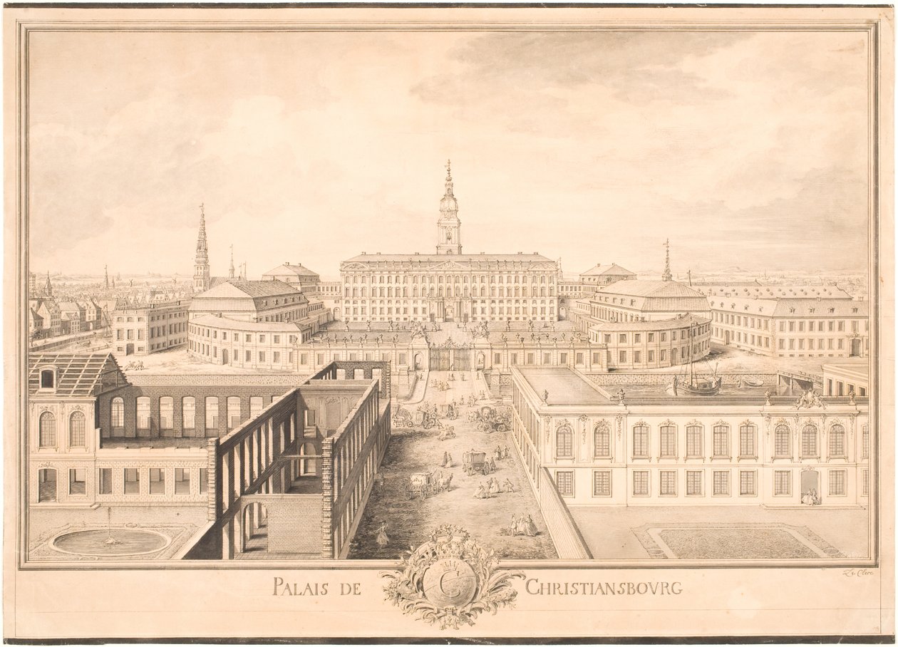Christiansborg Sarayı by Louis Auguste Le Clerc