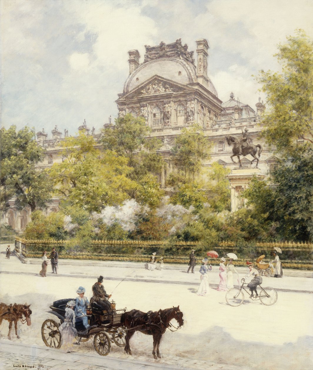 Louvre Meydanı by Louis Beraud