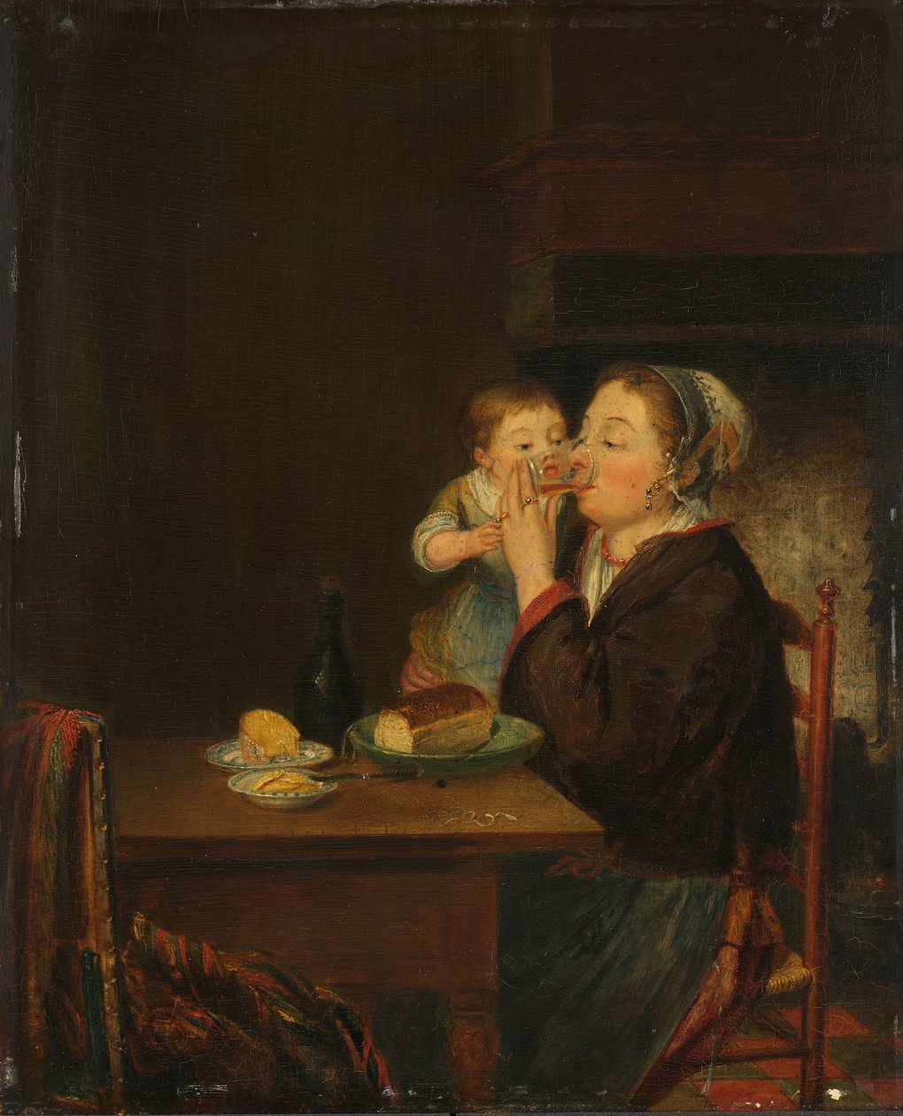 Bir Anne ve Çocuğu by Louis Bernard Coclers