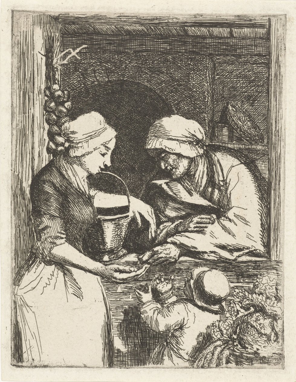 sebze satıcısı by Louis Bernard Coclers