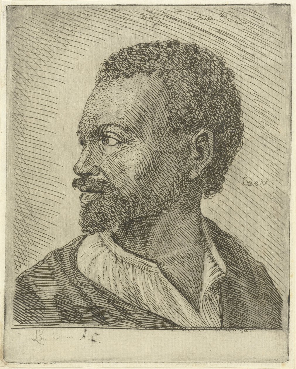 Bir Habeşlinin Portresi by Louis Bernard Coclers