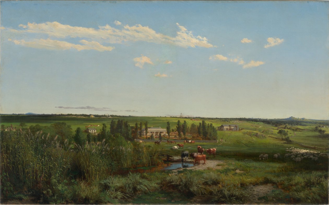 Fyans Dağı çiftliği, 1869 by Louis Buvelot