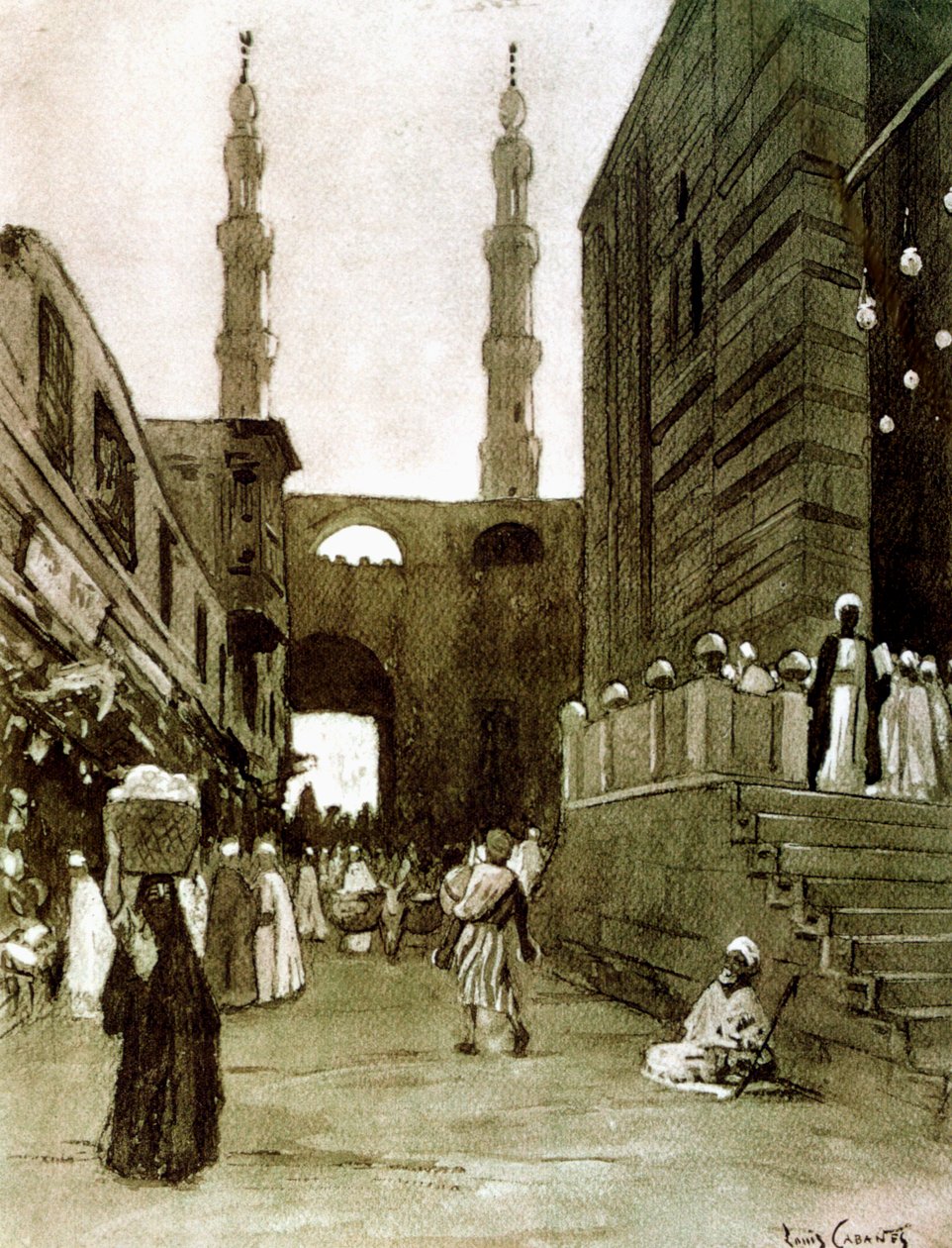 Bab El Fotouh, Biyografi, Mısır, 1928 by Louis Cabanes
