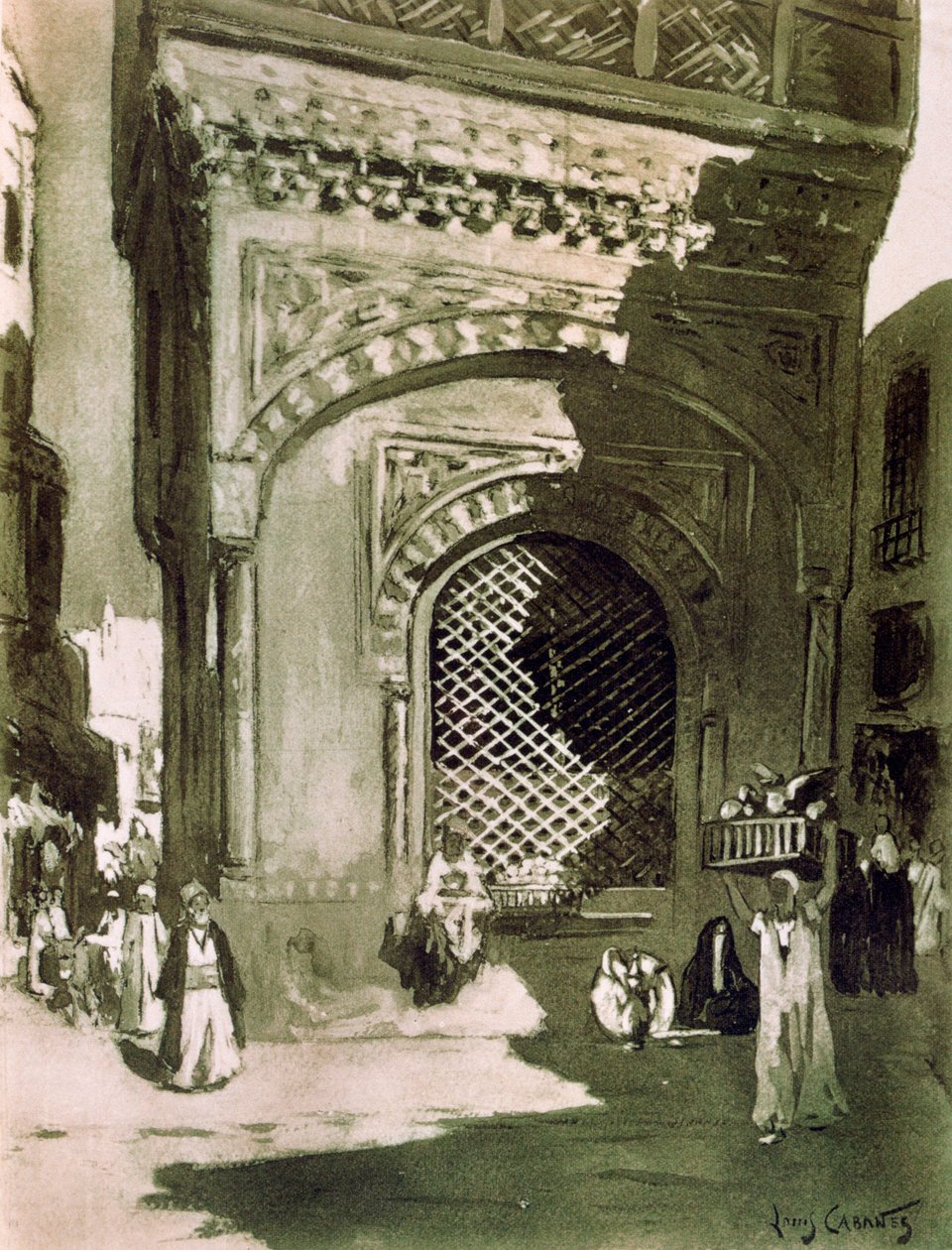 El-Sebil, Kahire, Mısır, 1928 by Louis Cabanes